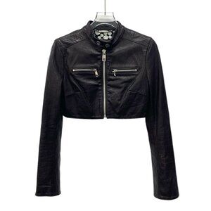Dolce & Gabbana Brown Leather Jacket